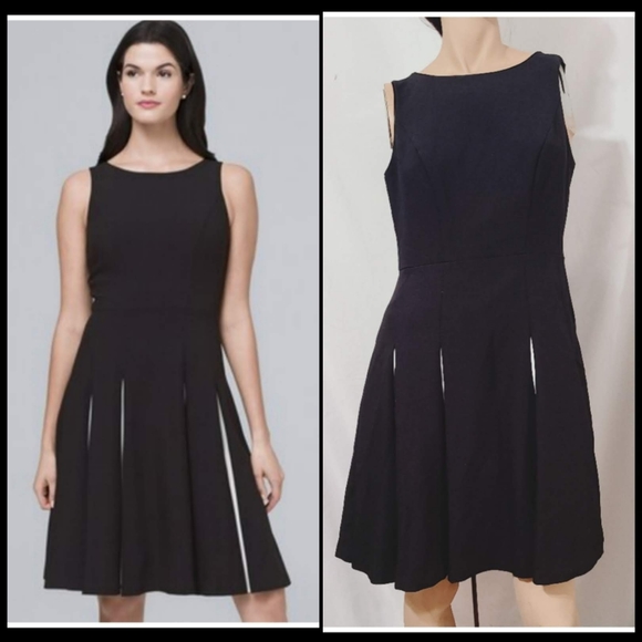 White House Black Market Dresses & Skirts - WHBM Contrast Fit-and-Flare Dress (NWOT)
